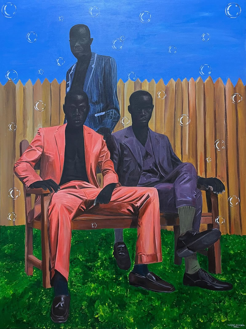 African Society Paintings By Olamide Ogunade