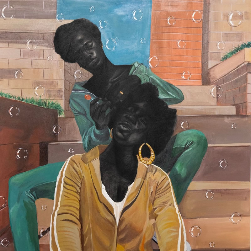 African Society Paintings By Olamide Ogunade