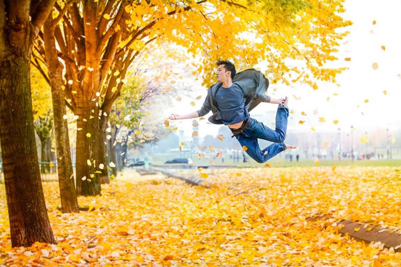 Levitating Self-Portraits by Mickael Jou