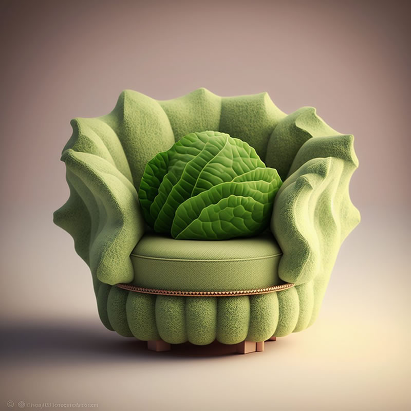 Artist Bonny Carrera Creates Imaginative AI-Generated Chairs Inspired By  Fruits And Veggies