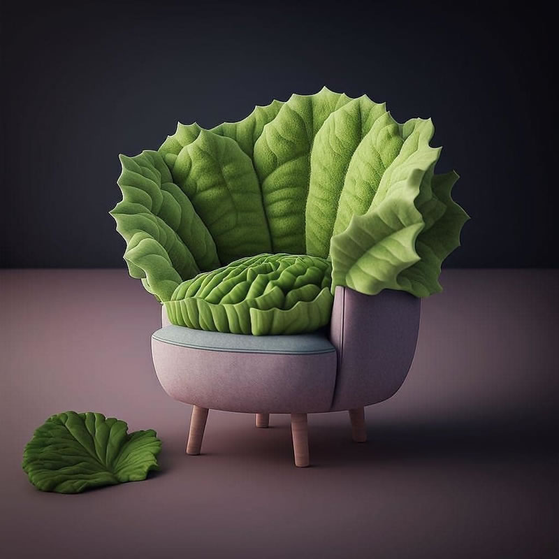 AI-Generated Chairs Inspired By Fruits And Veggies