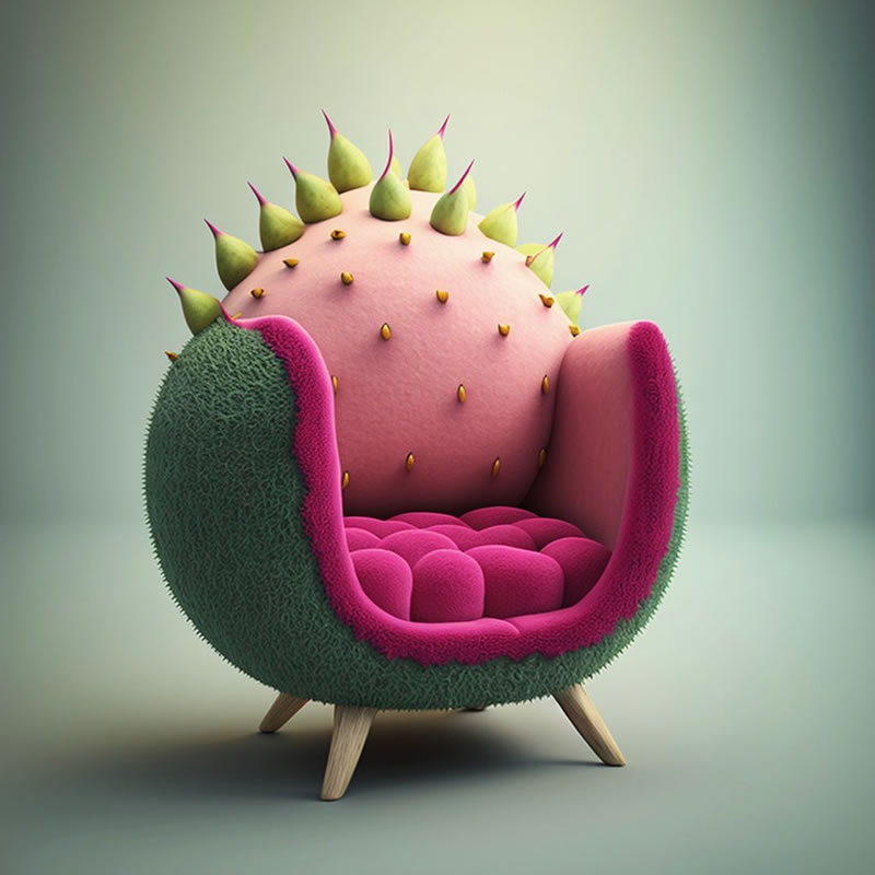 Artist Bonny Carrera Creates Imaginative AI-Generated Chairs Inspired By  Fruits And Veggies