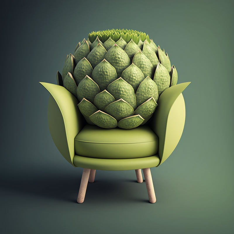 AI-Generated Chairs Inspired By Fruits And Veggies