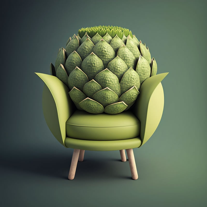 Artist Bonny Carrera Creates Imaginative AI-Generated Chairs Inspired By  Fruits And Veggies