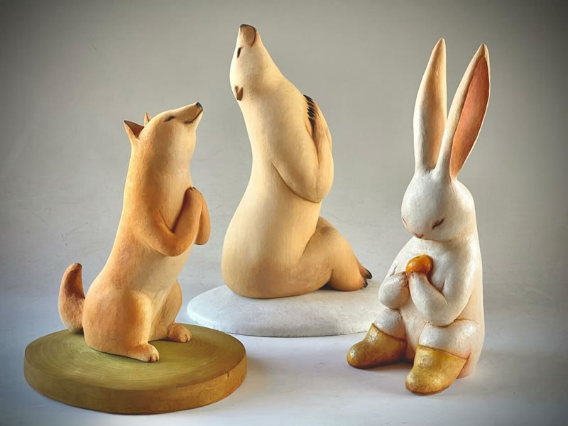 Animal Wooden Sculptures By Nikichi