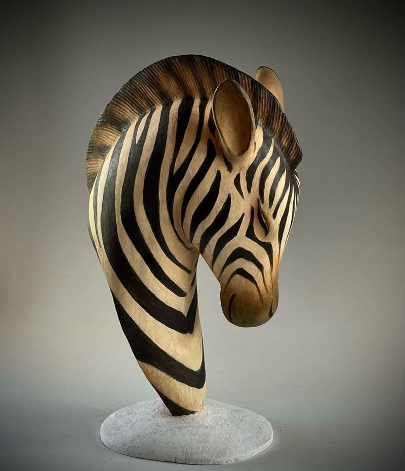 Sculptures d'animaux en bois par Nikichi