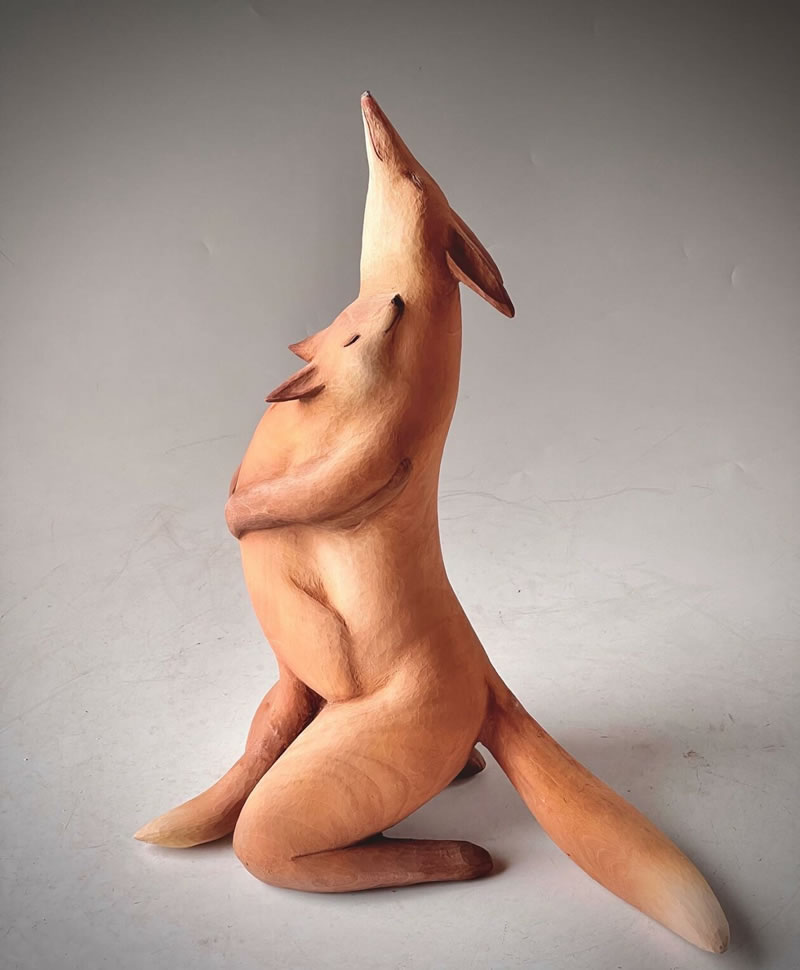 Sculptures d'animaux en bois par Nikichi
