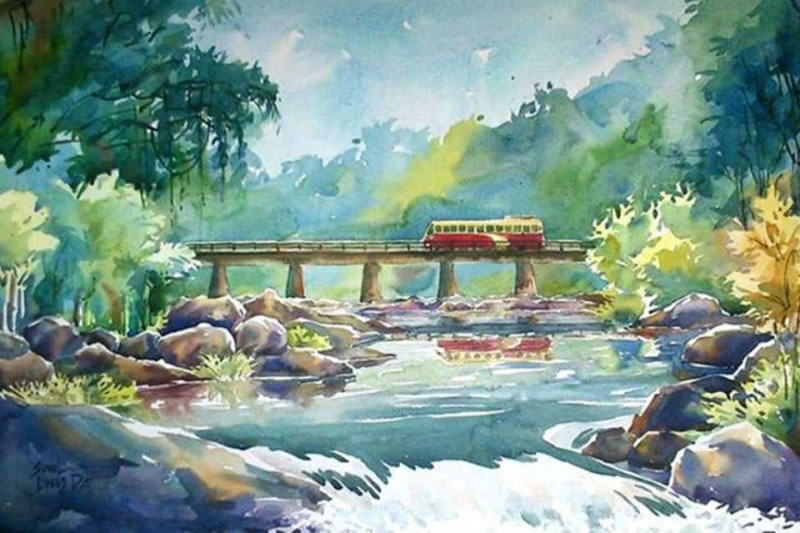 Watercolor Paintings By Sunil Linus De