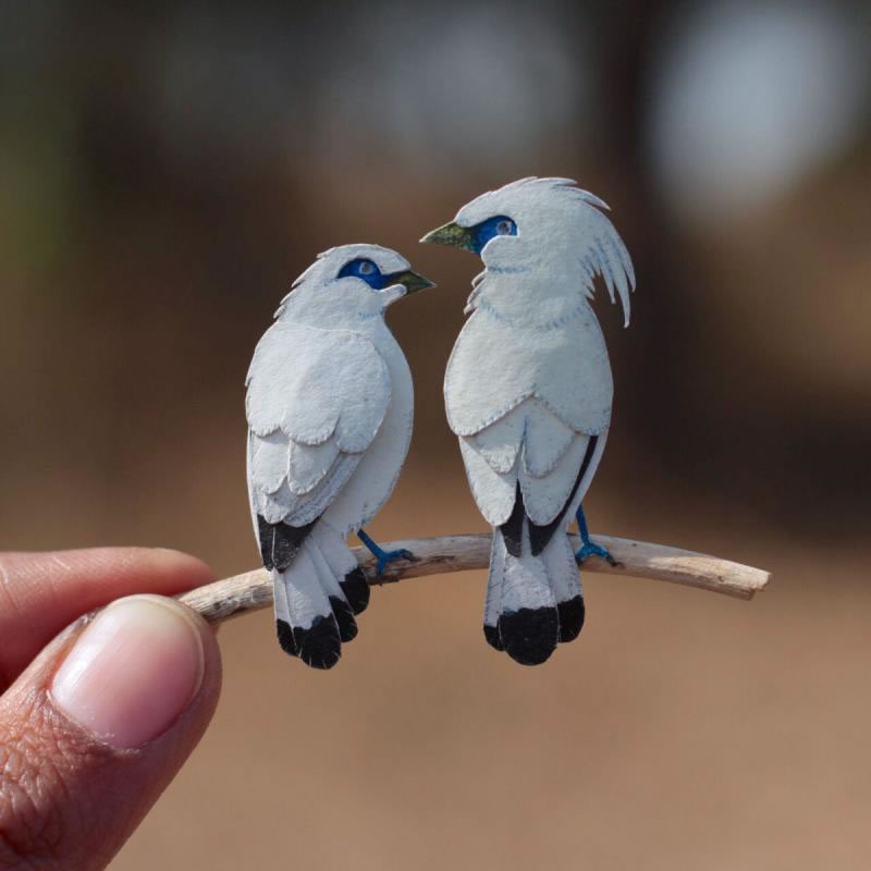 Belles œuvres d'art miniatures de Nayan et Vaishali