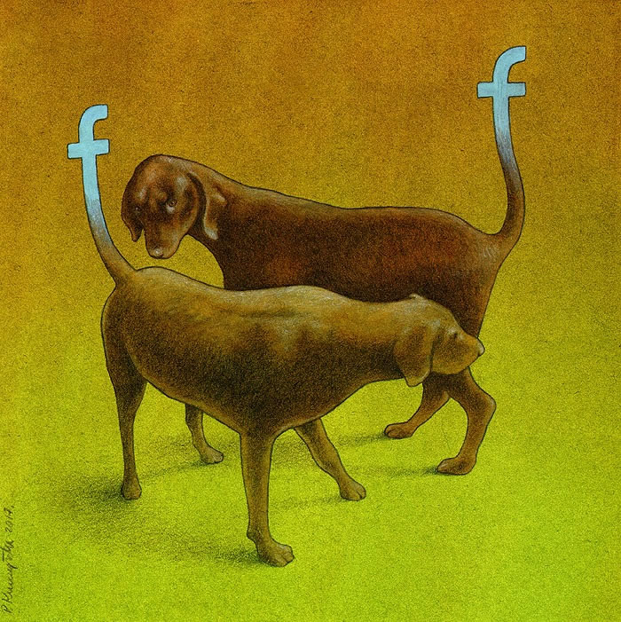 Illustrations satiriques sur la société par Pawel Kuczynski