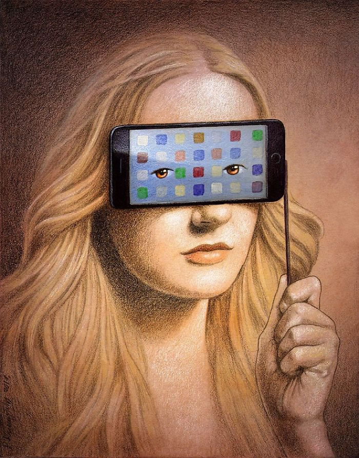 Illustrations satiriques sur la société par Pawel Kuczynski