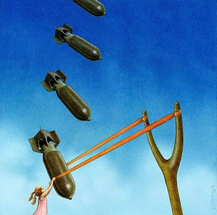 Illustrations satiriques sur la société par Pawel Kuczynski