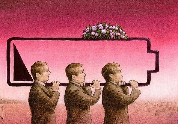 Illustrations satiriques sur la société par Pawel Kuczynski