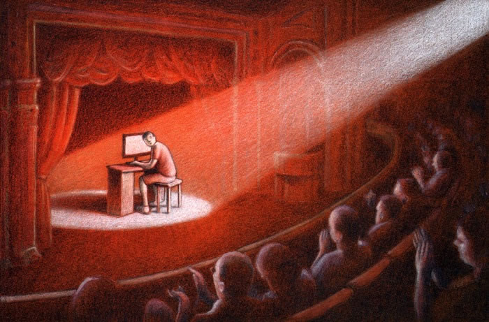 Illustrations satiriques sur la société par Pawel Kuczynski