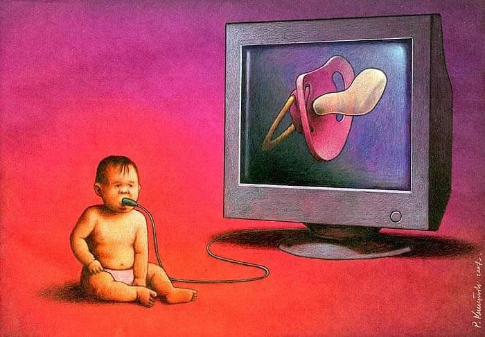 Illustrations satiriques sur la société par Pawel Kuczynski