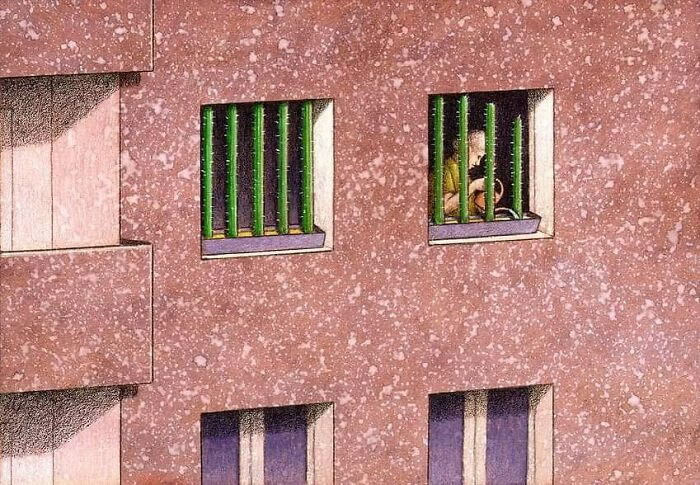 Illustrations satiriques sur la société par Pawel Kuczynski