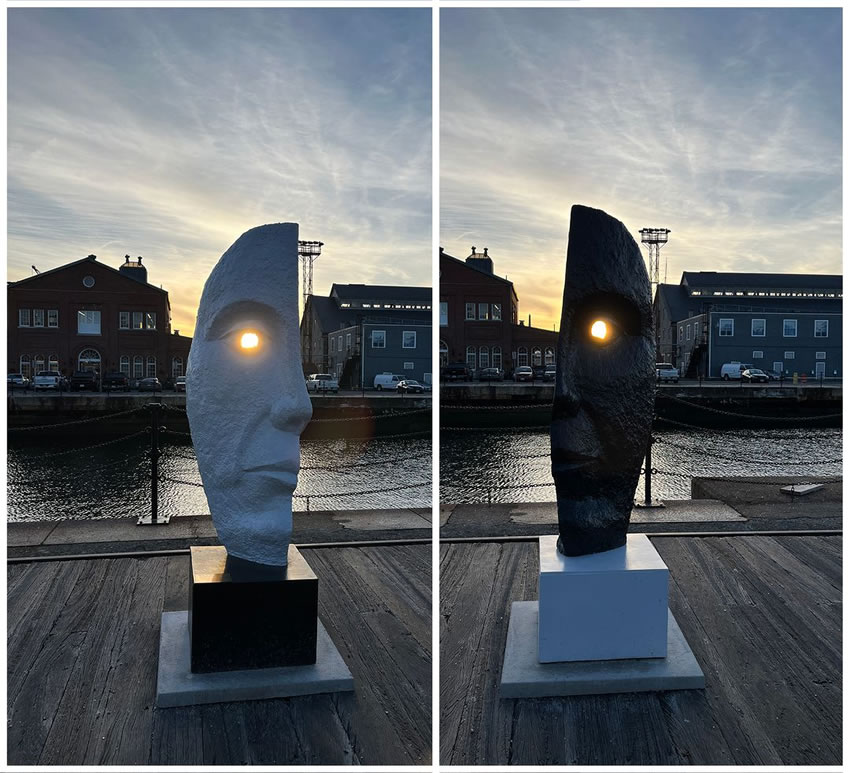 Sculptures At Boston Harborwalk by Michael Alfano