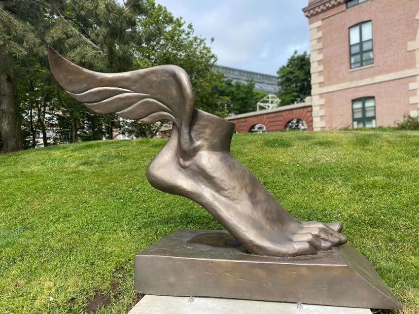 Sculptures At Boston Harborwalk by Michael Alfano
