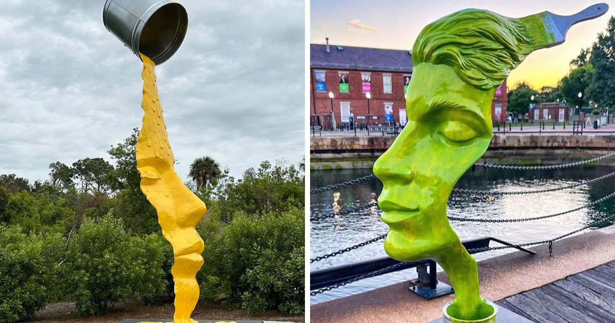 Mind-Bending Sculptures Along Boston Harborwalk Crafted by Artist Michael Alfano