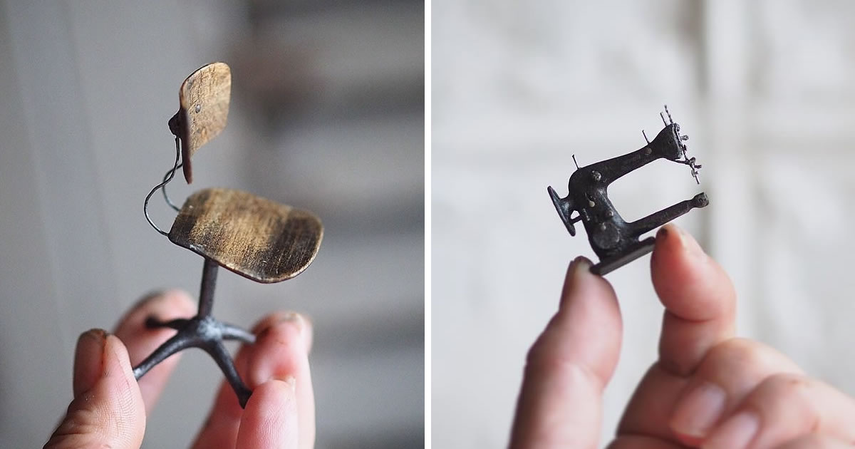 Japanese Artist Kiyomi Creates Stunning Miniature Antique Furniture