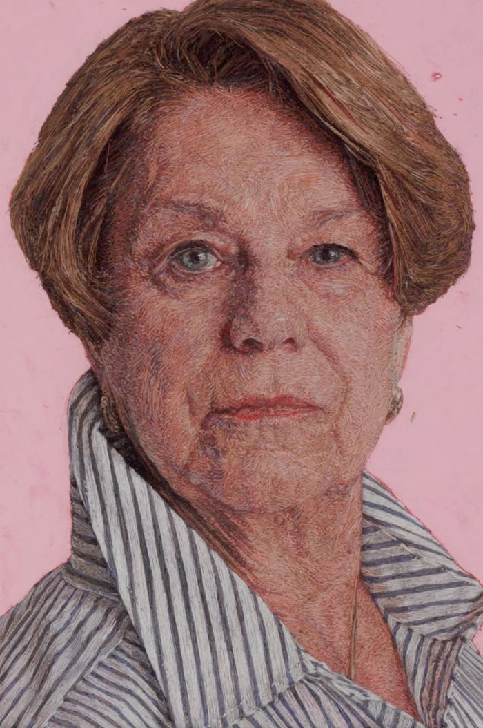 Realistic Embroidered Portraits By Cayce Zavaglia