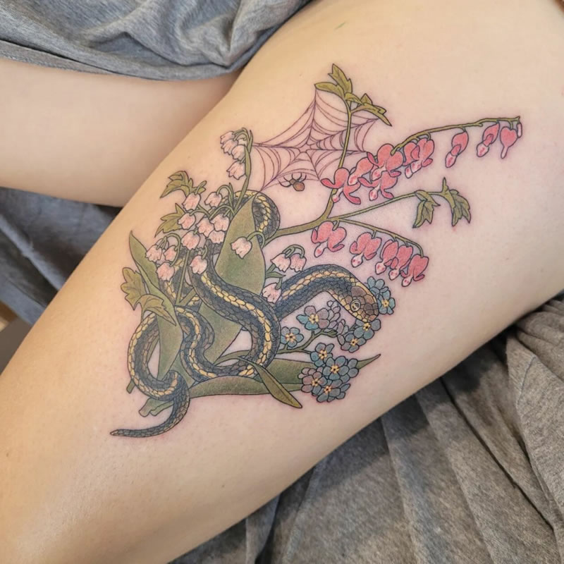 Flora and Fauna Tattoos by Jamie