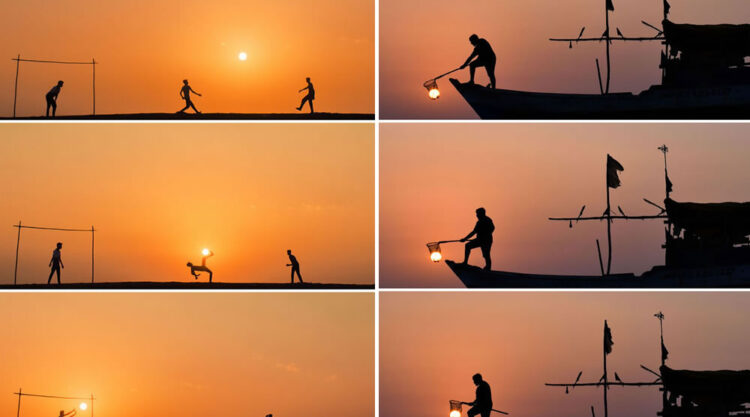 People’s Silhouettes And Stories During Sunset