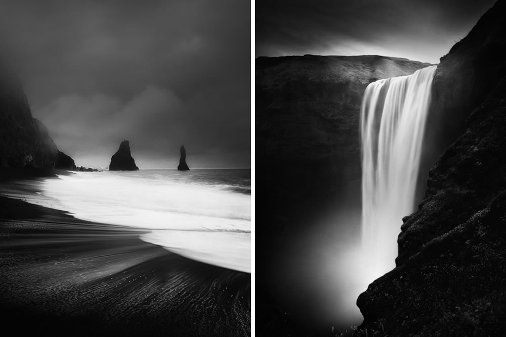 Iceland Black and White Landscape Photos by Peter