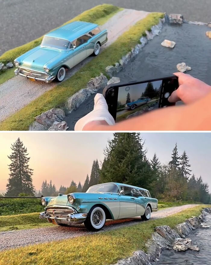 Realistic Scenes With Miniature Cars By Anthony Ryan Schmidt
