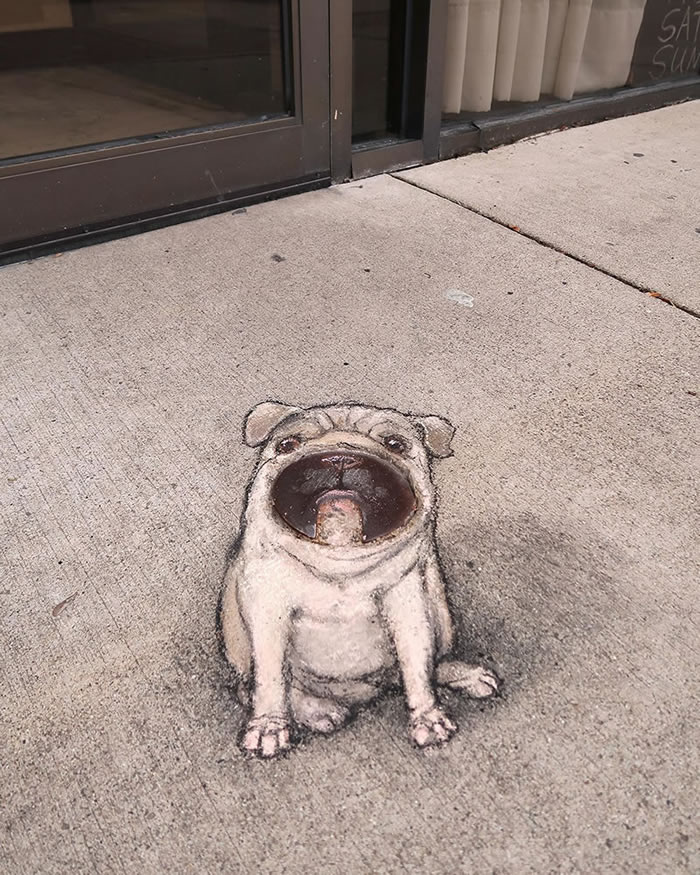 Chalk Street Art by David Zinn
