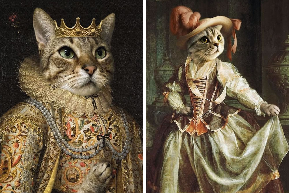 Cats Royalty Traditional Portraits By Galina Bugaevskaya