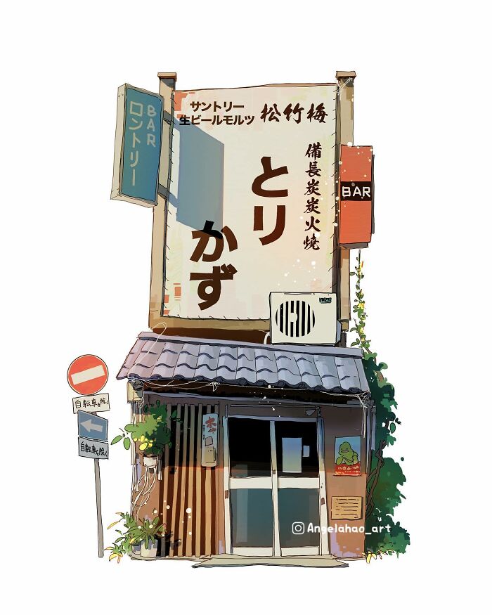 Japanese Houses Illustrations By Angela Hao