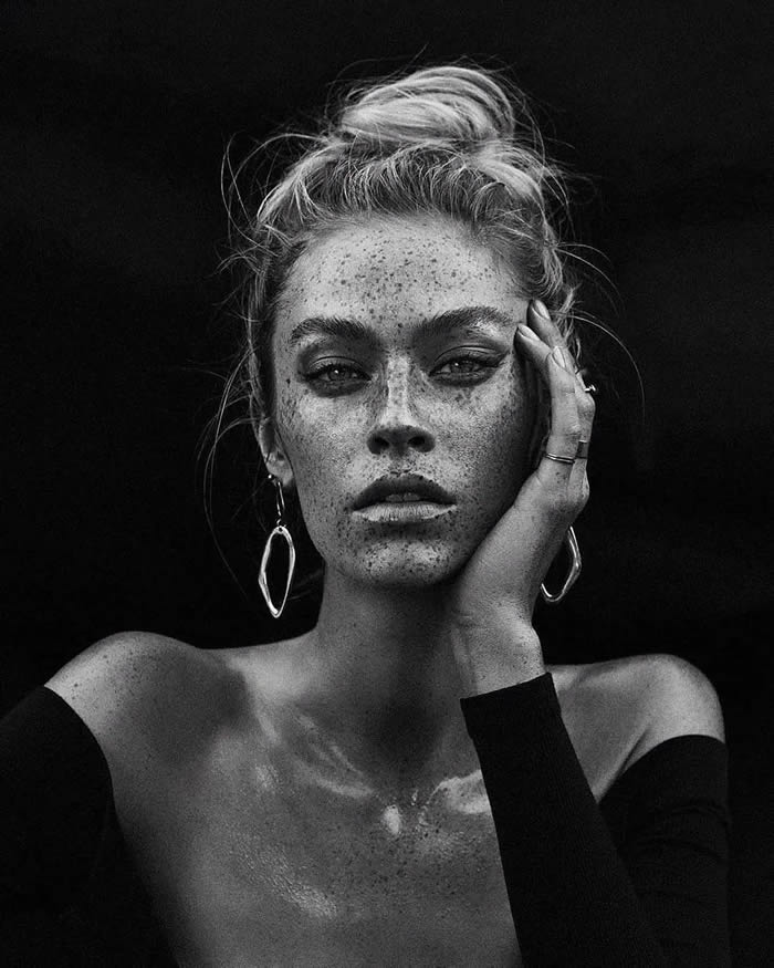 Female Black White Portrait Photography 121Clicks