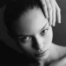 black and white portrait photography