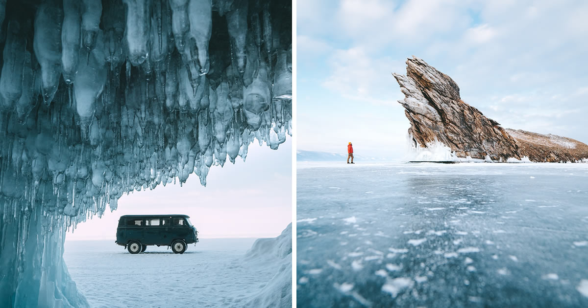 Fantastic Photos Of Frozen Lake Baikal In Russia By Roman Manukyan