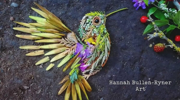 Bird Portraits Using Leaves And Flowers By Hannah Bullen-Ryner