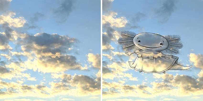 Clouds Drawings by Monse Ascencio