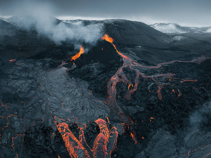 Fagradalsfjall Volcano By Thrainn Kolbeinsson
