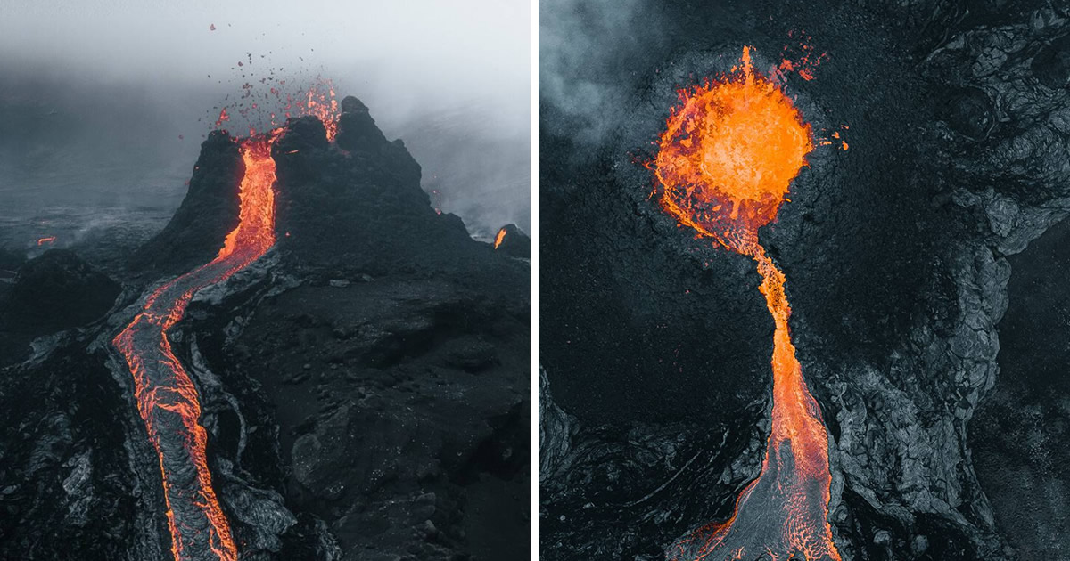 Photographer Thrainn Kolbeinsson Captures Stunning Photos Of Iceland’s Fagradalsfjall Volcano