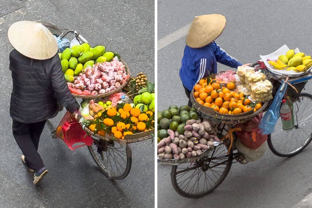 Street Photos Of Fruit Merchants In Hanoi by Trung Dong