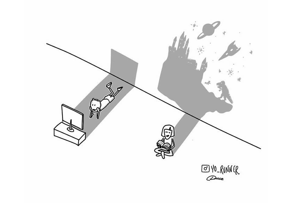 Minimalist Cartoons About Everyday Life