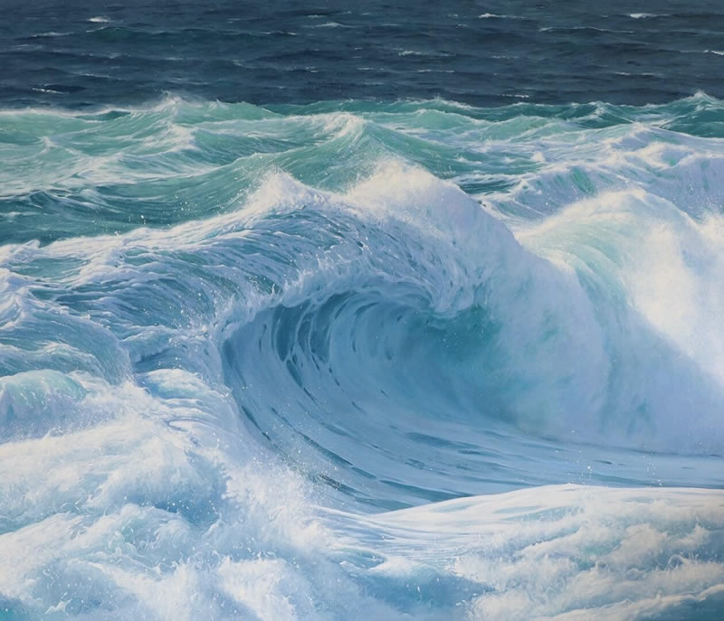 Ocean Oil Paintings By Katharine Burns