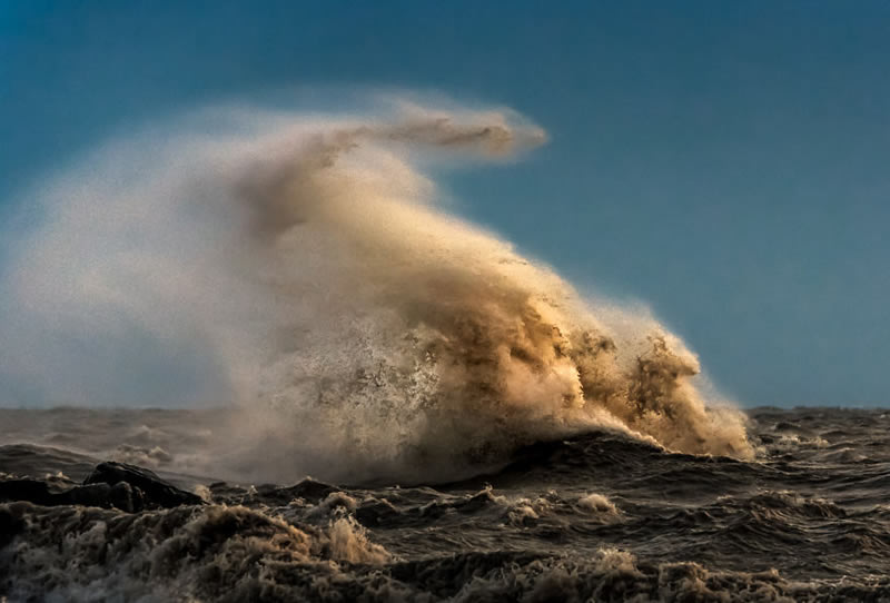 Waves Of Lake Erie By Trevor Pottelberg