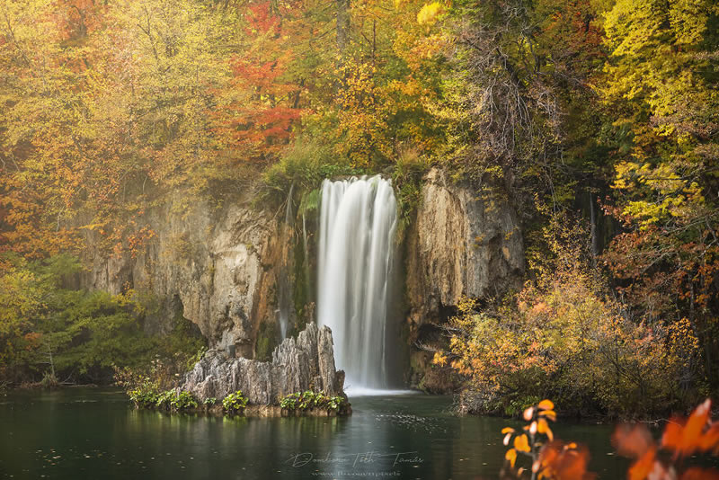 Colorful Waterfalls Of Plitvice Lakes In Croatia By Tamas Dombora