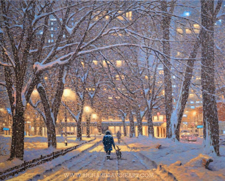 Canadian Artist Richard Savoie Creates Outstanding Landscape Paintings Of Winter