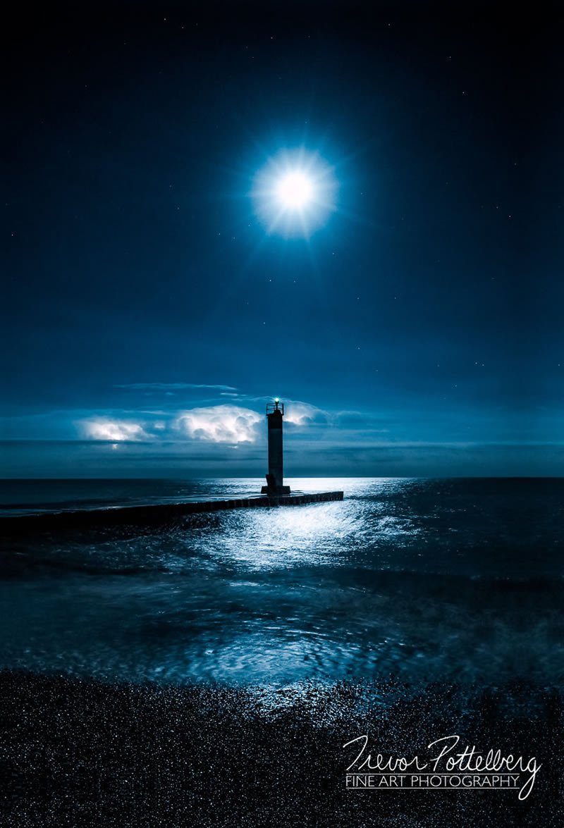 Lighthouse In Various Seasons By Trevor Pottelberg