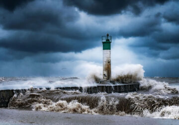 Lighthouse In Various Seasons By Trevor Pottelberg