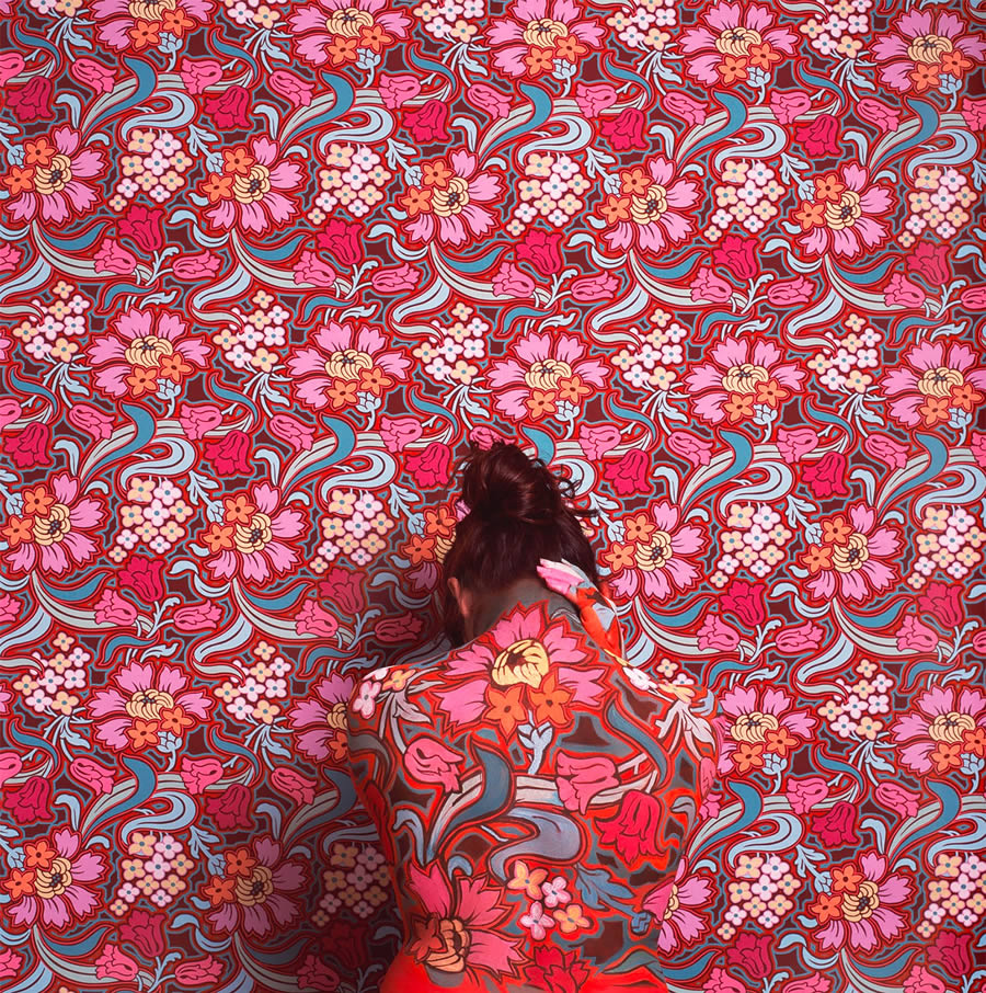 Camouflage Artistic Portraits By Cecilia Paredes