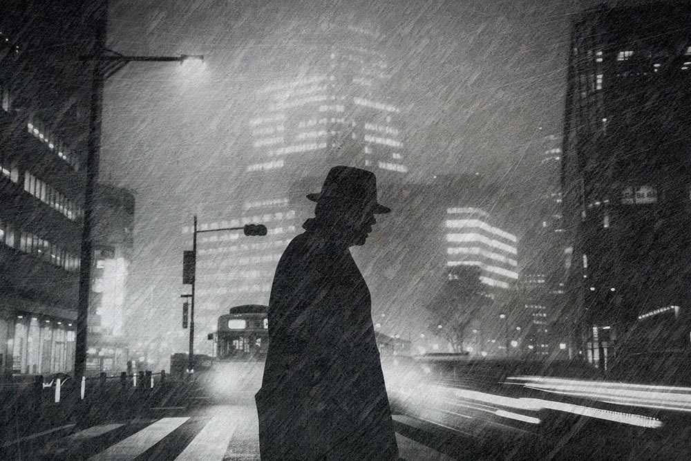 A Night Of Tokyo Rain By Darrel Rhea