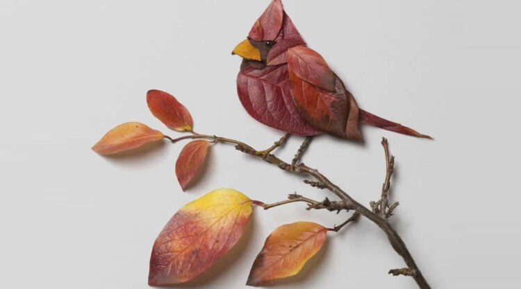 Portraits With Flowers And Leaves By Raku Inoue
